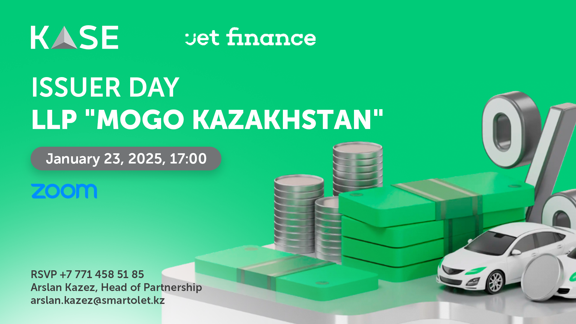 Issuer Day of Mogo Kazakhstan LLP